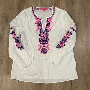 Lilly Pulitzer Coretta Tunic in Resort White Size XL